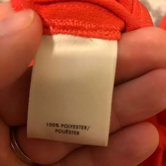 2/$30 Ann Taylor - Coral Long Sleeve Ruffle Tie Neck Blouse Size: XS - Picture 8 of 8